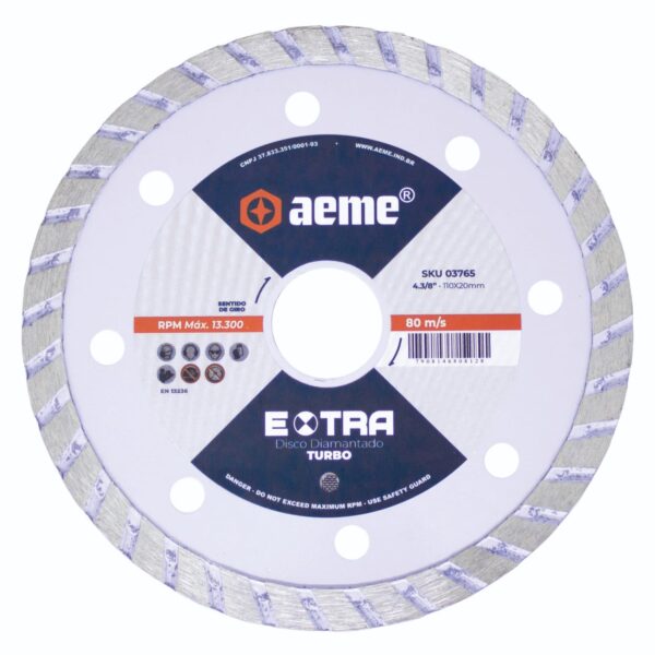 Disco Diamantado AEME EXTRA Porcelanato Turbo